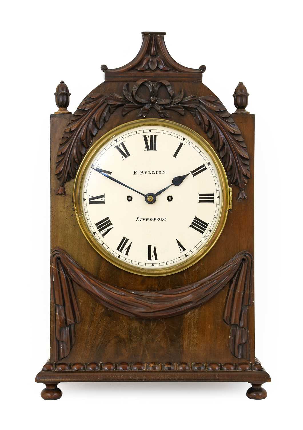Lot 699 - A Mahogany Striking Table Clock, signed...