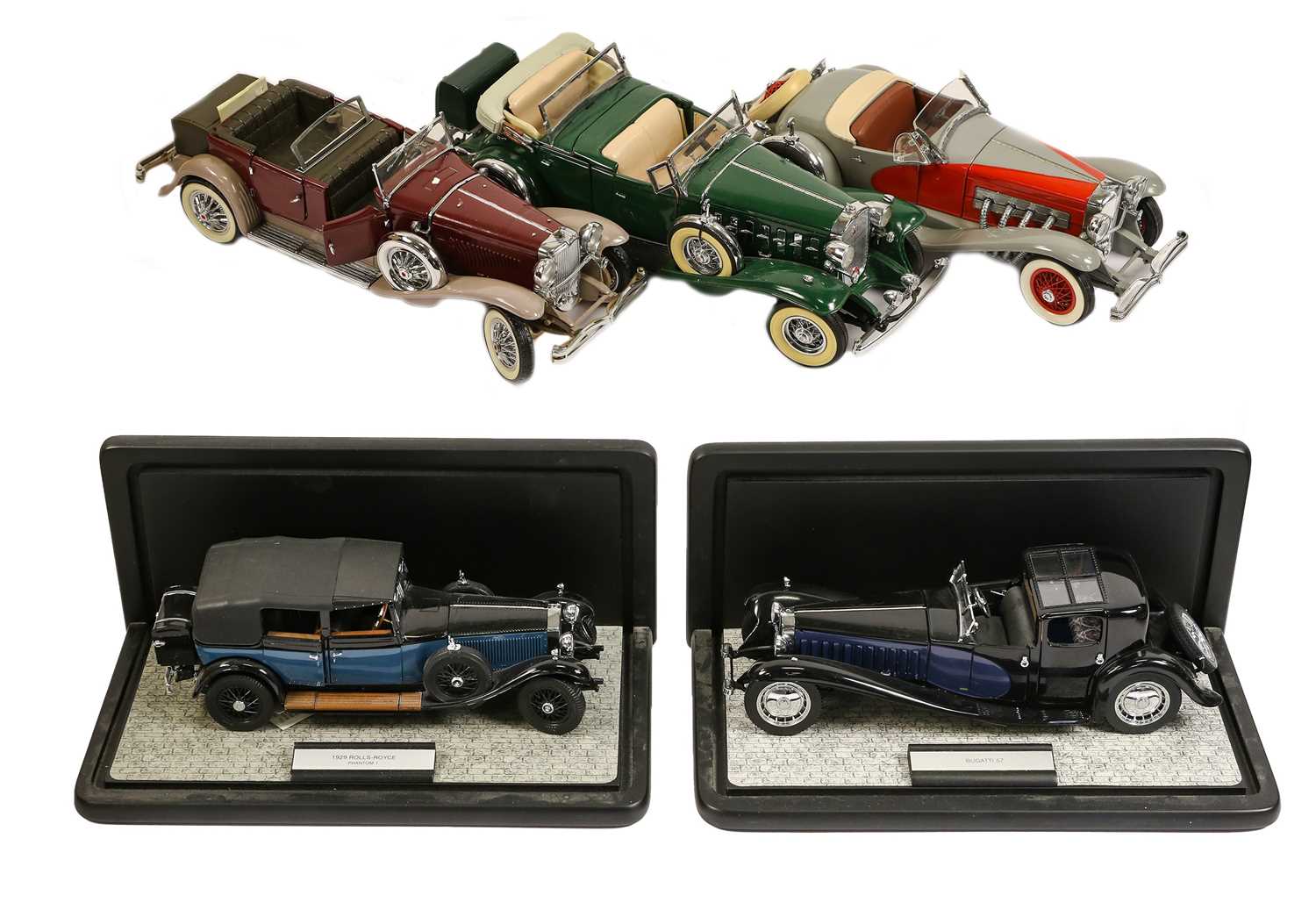 Franklin Mint 1/24 Duesenberg J 1930 Derham Tourster – Rouge – Occasion (manque Insigne)