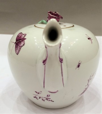 Lot 101 - A Höchst Porcelain Teapot and Cover, circa...