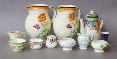 Lot 2 - A quantity of 20th century ceramics, including:...