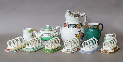 Lot 2 - A quantity of 20th century ceramics, including:...