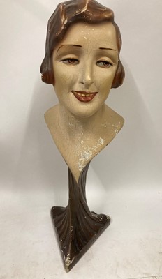 Lot 2087 - Circa 1930/40s Mannequin Head Bust, with...