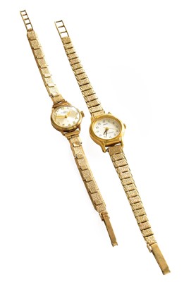 Lot 229 - A lady's 9 carat gold Bentima Star wristwatch,...