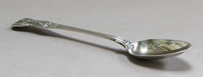 Lot 13 - A George III silver basting spoon by William...