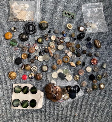 Lot 2137 - Assorted Buttons and Costume Accessories,...