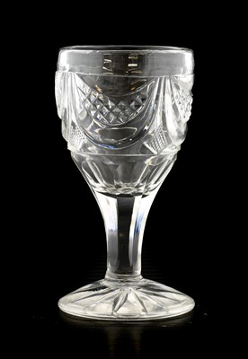 Lot 4 - A Wine Glass, circa 1760, the ovoid bowl...