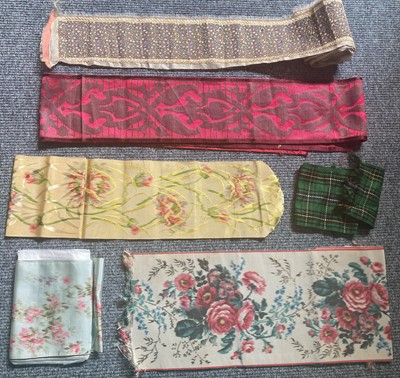 Lot 2146 - 18th Century and Later Assorted Silk Fragments...