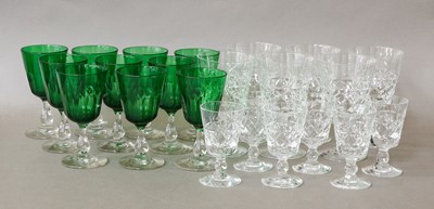 Lot 1 - Brierley glassware including wines; together...