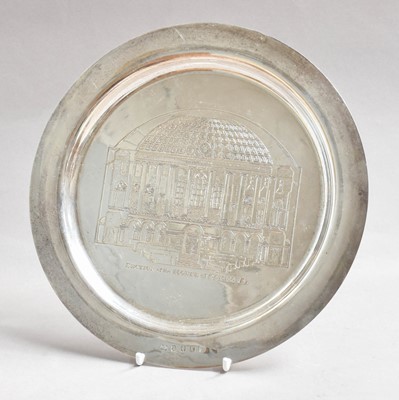 Lot 1 - An Irish Silver Commemorative Plate, by Royal...