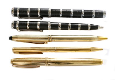 Lot 209 - Two Sheaffer pens; a Cross pen; a Mont Blanc...