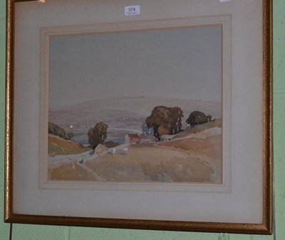 Lot 374 - W. Redworth, Landcape nr Eggleston, Co Durham, signed, watercolour