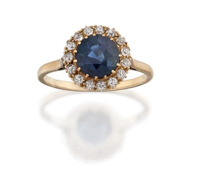 Lot 2055 - A Sapphire and Diamond Ring