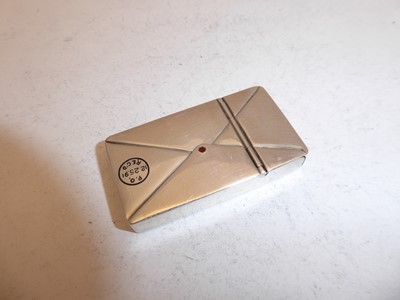 Lot 2221 - An American Silver and Enamel Vesta-Case