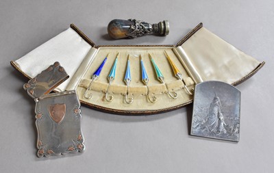 Lot 120 - A Cased Set of Edward VIII Silver-Gilt and...
