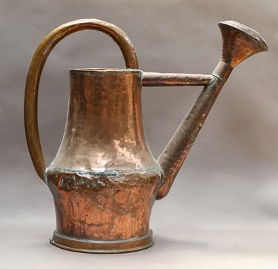 Lot 271 - An 18th century French copper watering can