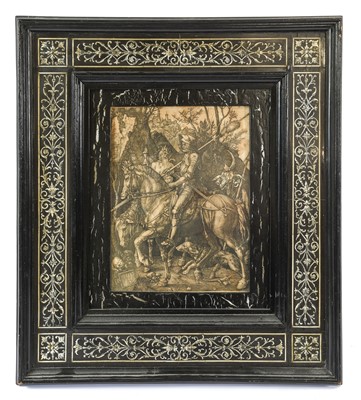 Lot 314 - A Bone Inlaid Ebonised Picture Frame, in...