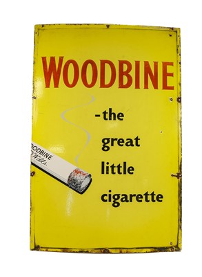 Lot 73 - Woodbine -The Great Little Cigarette Enamel Sign