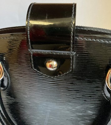 Lot 5057 - Louis Vuitton Black Epi Leather Patent Bowling...