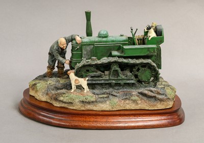 Lot 1039 - Border Fine Arts 'Starts First Time' (Fowler Diesel Crawler Mark VF)