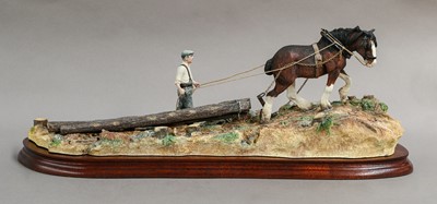 Lot 1058 - Border Fine Arts 'Homeward Bound' (Clydesdale Horses)