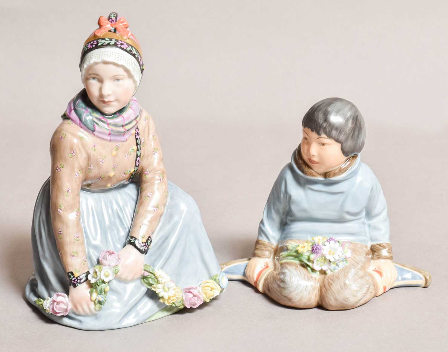 Lot 125 - Two Royal Copenhagen figures by Carl...