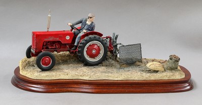 Lot 1031 - Border Fine Arts 'Lifting The Pinks' (International B250 Tractor)