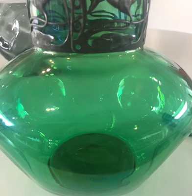 Lot 1054 - An Art Nouveau Metal Mounted Glass Vase,...