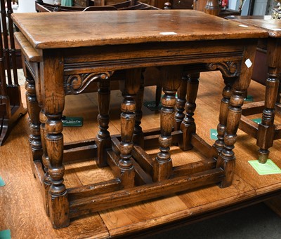 Lot 1351 - A Titchmarsh and Goodwin nest of three oak...