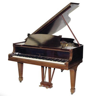 Lot 1216 - A Steinway & Sons 5'4 " Mahogany Cased Grand Piano, circa 1926, model no 244215, raised on...