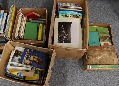 Lot 296 - Twelve boxes of books including auction...