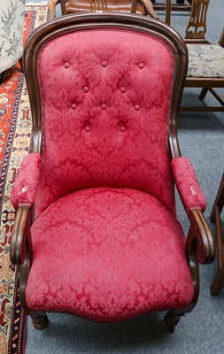 Lot 1174 - Four 18th century sheild back chairs, a...