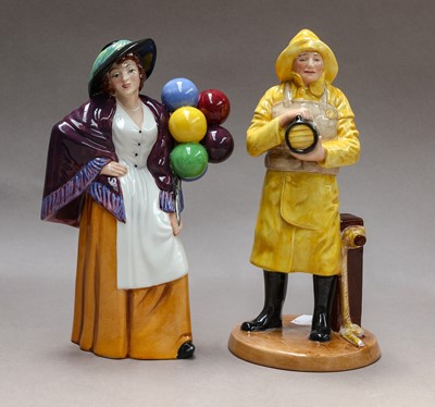 Lot 126 - Two Royal Doulton figures, Balloon Lady and...