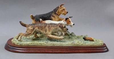 Lot 1074 - Border Fine Arts 'Terrier Race'