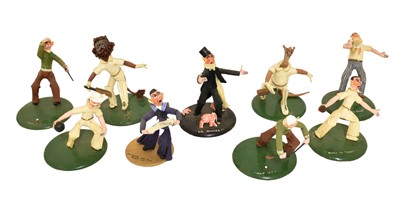Lot 2034 - Group of Nine 'Humorous' Figures Designed by...