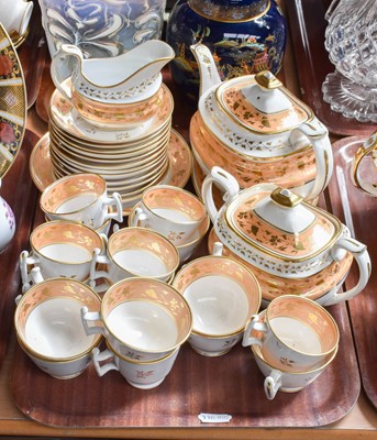 Lot 61 - A Regency porcelain tea and coffee service...