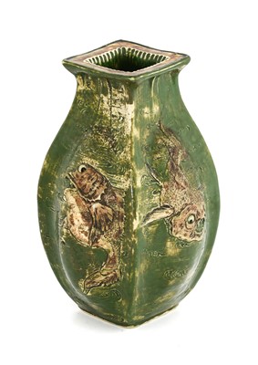 Lot 1042 - A Martin Brothers Stoneware Aquatic Vase,...