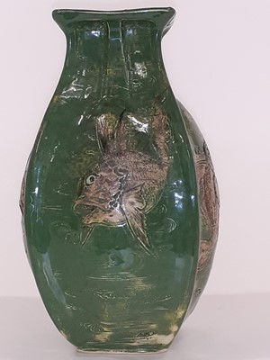 Lot 1042 - A Martin Brothers Stoneware Aquatic Vase,...