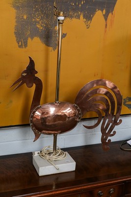 Lot 277 - A brass and copper weather vane formed as a...