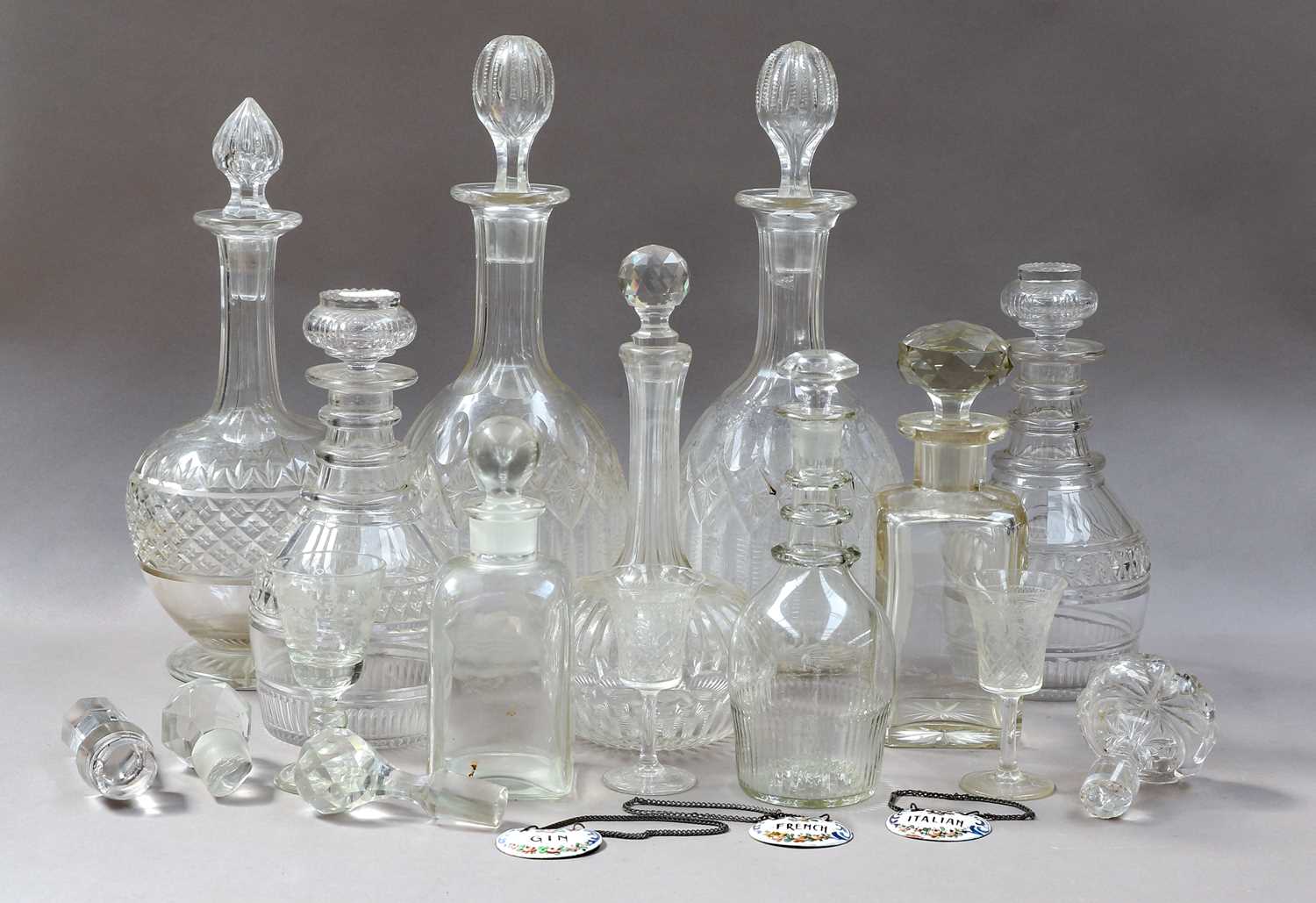 Lot 51 - An early 19th century oversized glass rummer...