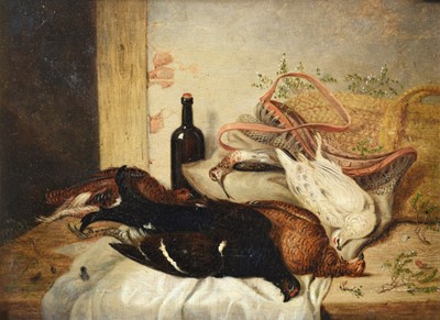 Lot 582 - George Stephens (19th century) Still life with...