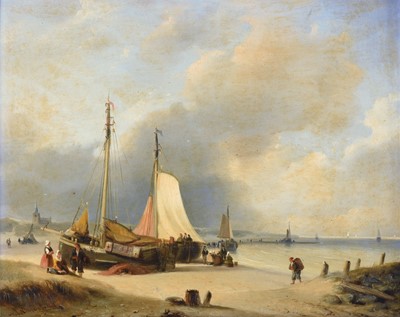 Lot 1042 - Nicolas Jan Roosenboom (1805-1880) Dutch Beach...
