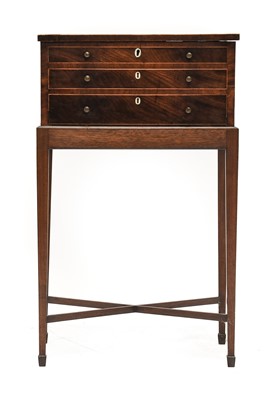 Lot 1207 - An Early 19th Century Mahogany, Boxwood and...