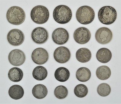 Lot 85 - ♦A Collection of 25 x Pre-Victorian Shillings...