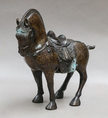 Lot 116 - A late 20th century bronze Tang style horse