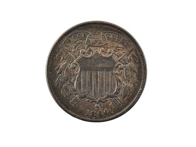Lot 66 - ♦USA, Copper 2 Cents 1864, first year of issue,...
