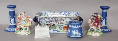 Lot 55 - Assorted 19th century English pottery and...