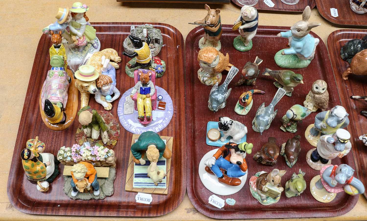 Lot 160 - Two trays of Beswick and Royal Doulton,...