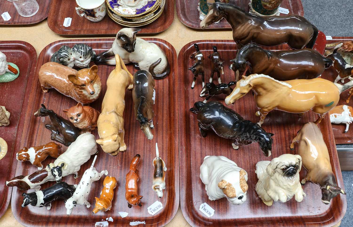 Lot 159 - Beswick animals, comprising: horses and foals,...