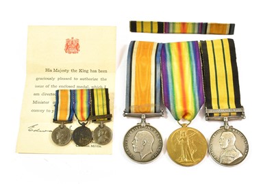 Lot 2025 - A Group of Three First World War and Africa...