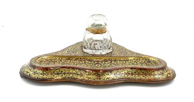 Lot 247 - A Boulle Inkstand, circa 1860, the gilt...